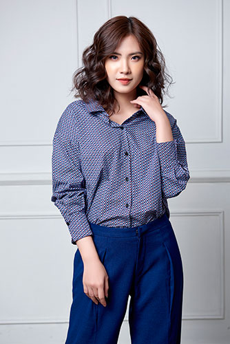Sơ mi cài cổ sau