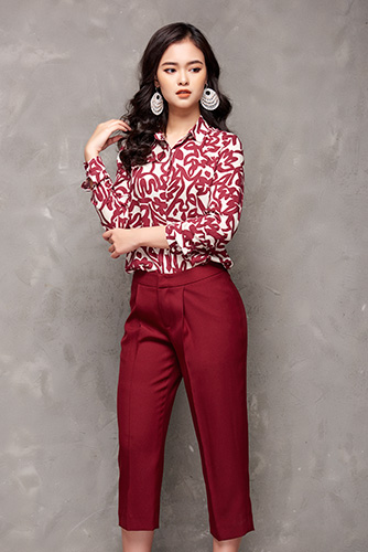 Quần ly trước xẻ gấu 