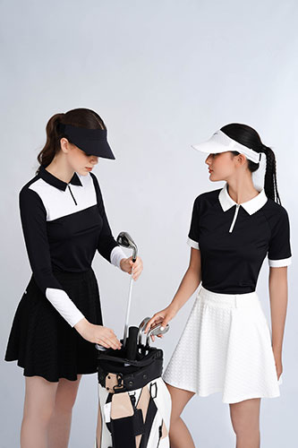 Áo Golf phối màu