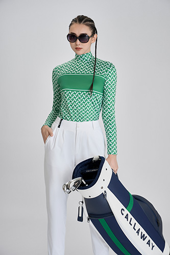Áo golf dài tay cao cổ 