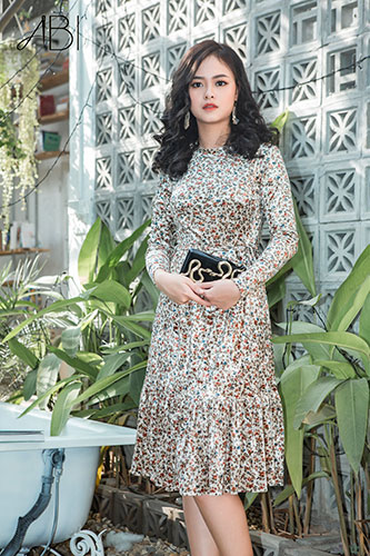 Váy nhung bèo gấu