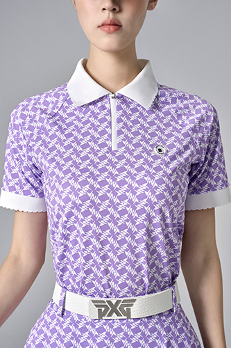 Áo Golf phối cổ trắng