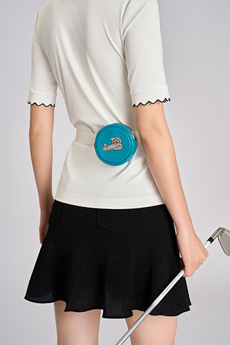 Túi tròn Xanh (Cá sấu)