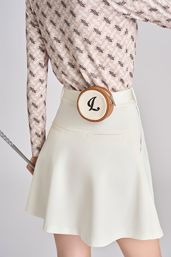 Túi tròn Trắng Nâu (Chữ L)