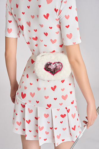 Túi lông trắng (Trái tim)