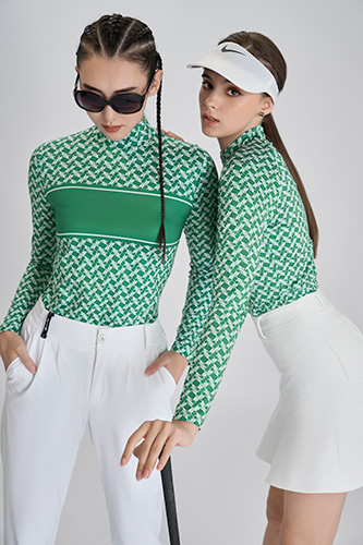 Áo golf dài tay cao cổ 