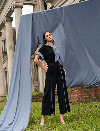 	Jumpsuit ống rộng 