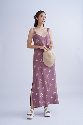 Váy 2 dây xẻ tà 