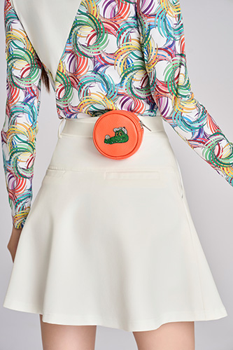 Túi tròn Cam (Cá sấu)