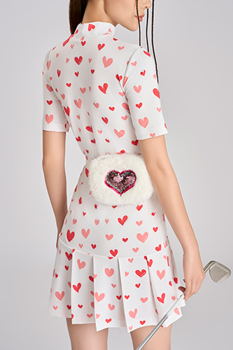 Túi lông trắng (Trái tim)